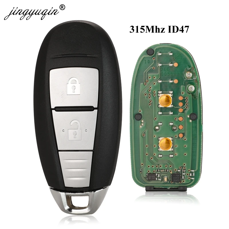 US $52.26 Jingyuqin Original 2 Button Smart Keyless Remote Key Fob For Suzuki 5Cross Sx4 Vitara Swift 315433mhz With Id47 Chip