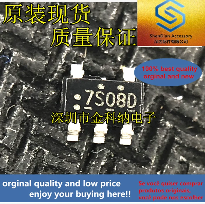 

10pcs only orginal new NC7S08M5X screen printing 7S08 patch SOT23-5 CMOS inverter chip IC best item