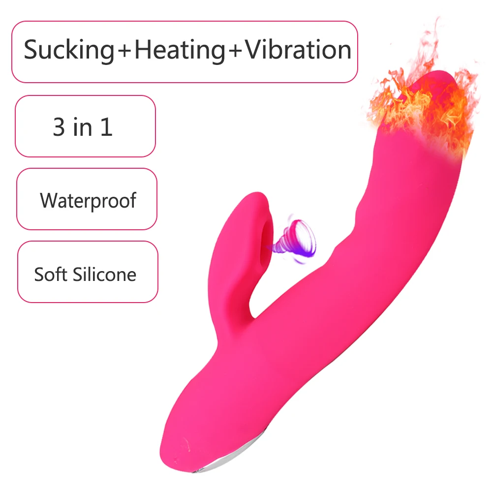 Vacuum Nipple Sucker Stimulator Clitoral Sucking Vibrator 12 Modes Vibration AV Rabbit Dildo Vibrator Adul_voghion.com