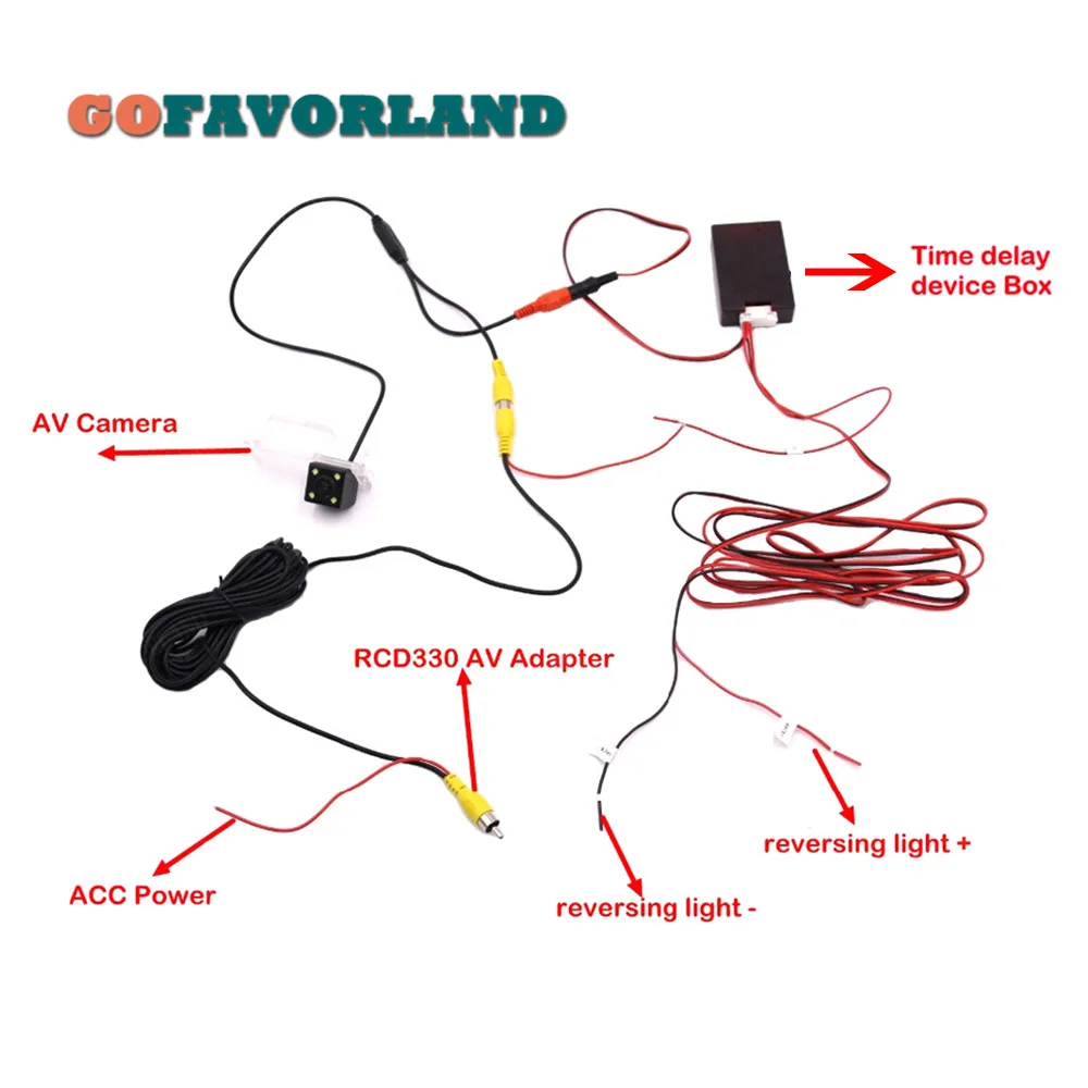 Время устройство для задержки коробка для RCD330 AV камера заднего вида для VW RCD330G Plus MIB