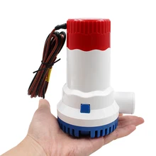 12/24V откачивающий насос высокого давления Электрический погружной водяной насос 1500 GPH водяной насос для погружной гидросамолет двигатель лодка лодки низкая Давление