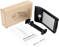 Enhanced Outdoor LED Solar Powered Security Motion Sensor Light - Bright, Waterproof Wall Lamp with 180° Adjustable Feature (1 PACK)