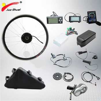 

48V 350W Electric Bike Brushless Gear Hub Motor Ebike Front Wheel Motor Conversion Kit with Samsung Battery & LCD Display