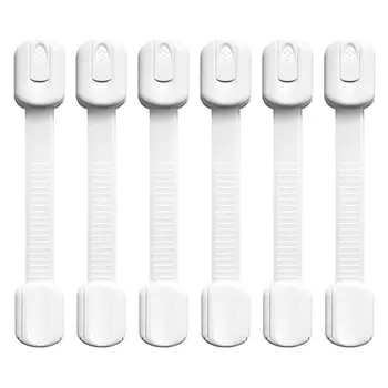 

6Pcs Baby Safety Fridge Drawer Cupboard Cabinet Protection Strap Lock Protector A2UB