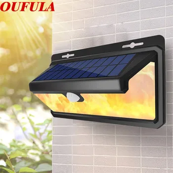 

AOSONG Outdoor Wall Lamps Waterproof IP65 Induction Garden Courtyard Three Sides Illuminated Lighting Street Lamp