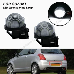 2 pçs para suzuki jimmy jb alto ha carry pickup grand vitara swift wagon r mc opel agila led placa de matrícula luz número lâmpada