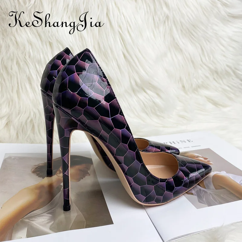 

Keshangjia Ms design feeling pointed high-heeled shoes sexy stilettos peep-toe party dress color matching women's shoes