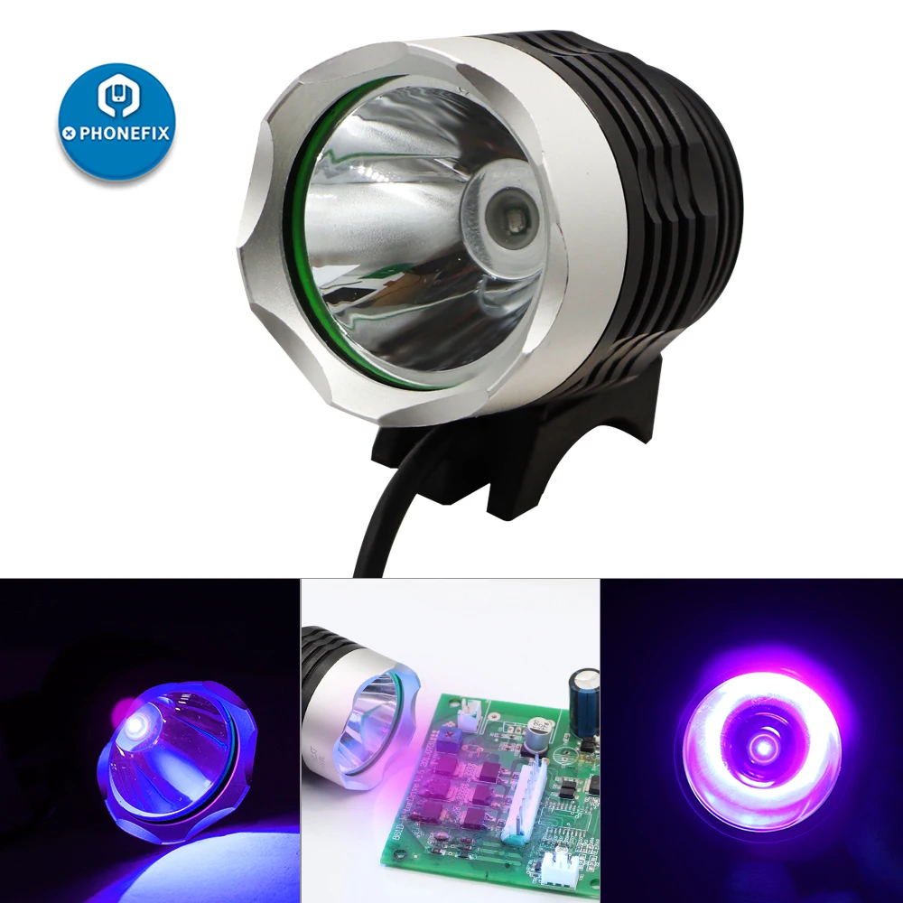 Ultraviolet LED Flashlight Purple Light UV Torch Lamp Mini Money Detector Torch Lantern 5V USB Shadowless UV glue Curing light