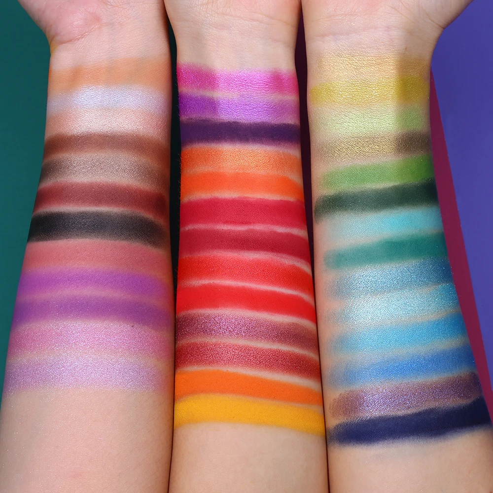 Cena UCANBE 2 sztuk partia Supersize paleta cieni do powiek zestaw do makijażu kolorowe artysta Shimmer Glitter matowy pigmentowany proszek wciśnięty cień do powiek