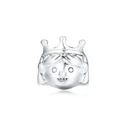 DIY подходит Pandora Браслеты Драгоценные Принцесса талисманы 925 пробы 100% серебряные бусины Бесплатная доставка