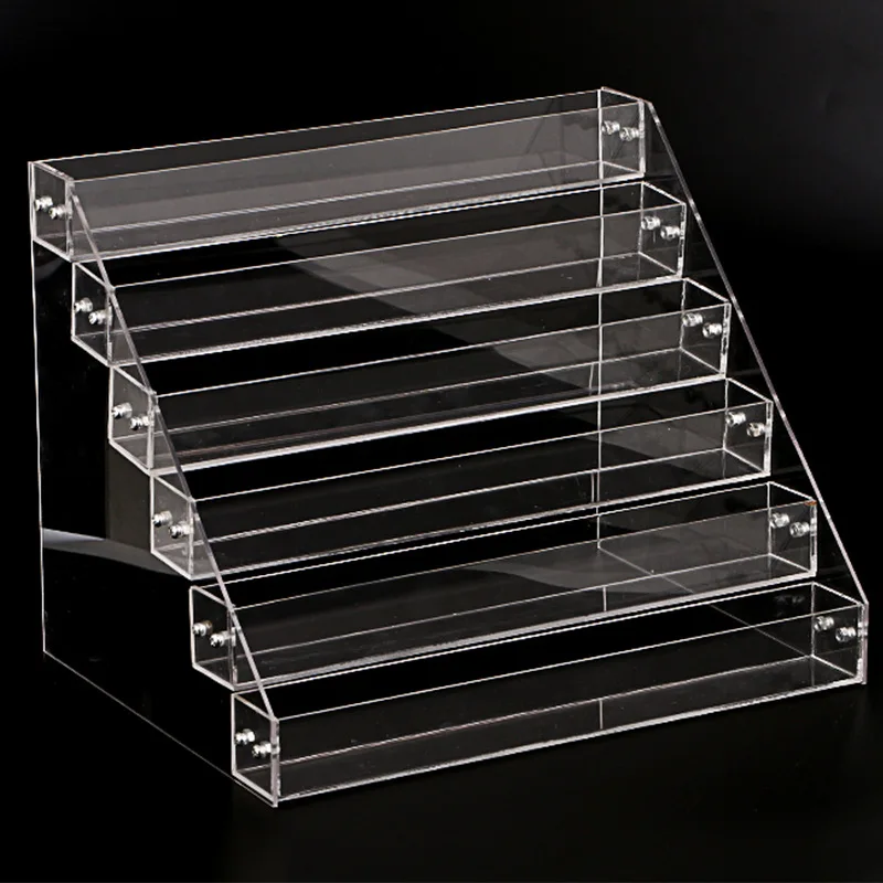 2-7 layers Removable Rack Nail Polish Display Organizer Acrylic Clear Lipstick Storage Box Nail Polish Cosmetic Varnish Display (2)