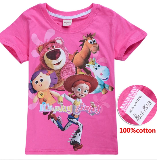 Хлопковая Детская футболка с принтом «Toy Story 4 Forky Woody» летняя футболка топы, футболки, одежда для мальчиков и девочек детская повседневная одежда