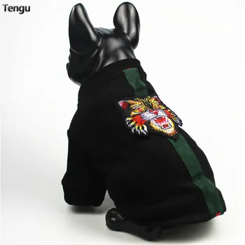 

The colored braid with tiger embroidery on the pet sweater has a very stylish design. Warm clothes for cats fleece Size XXXL