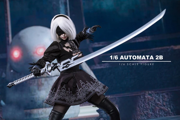 1/6 весы, комплект пикантной одежды TF01 1/6 NieR: Automata A2, комплект одежды для девочек с вырезами на голову и мечом, 12 '', женская фигура