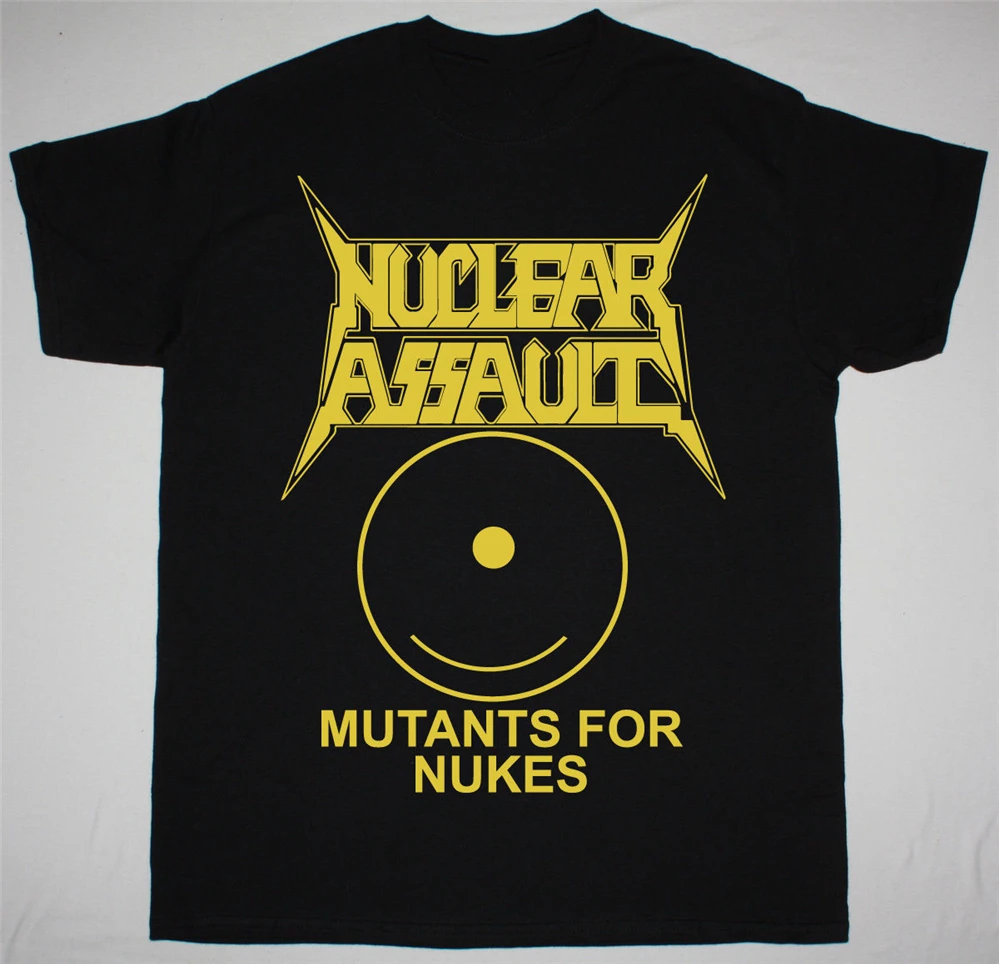 NUCLEAR ASSAULT MUTANTS для NUKES черная футболка мужчин женщин THRASH METAL CROSSOVER S.O.D. Базовые