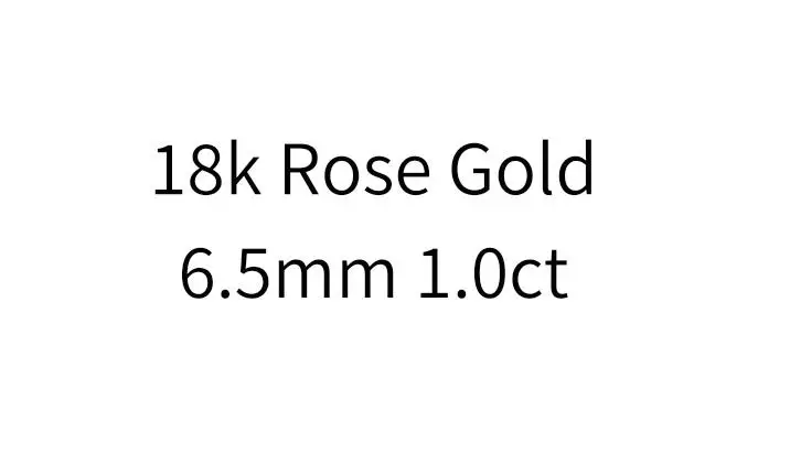 Rose Gold 1.0ct Роскошное 18 к белое золото 6,5 мм 1.0ct Подсолнечник Муассанит алмаз обручальное кольцо для женщин ювелирные украшения D Цвет Муассанит кольцо - Цвет камня: Rose Gold 1.0ct