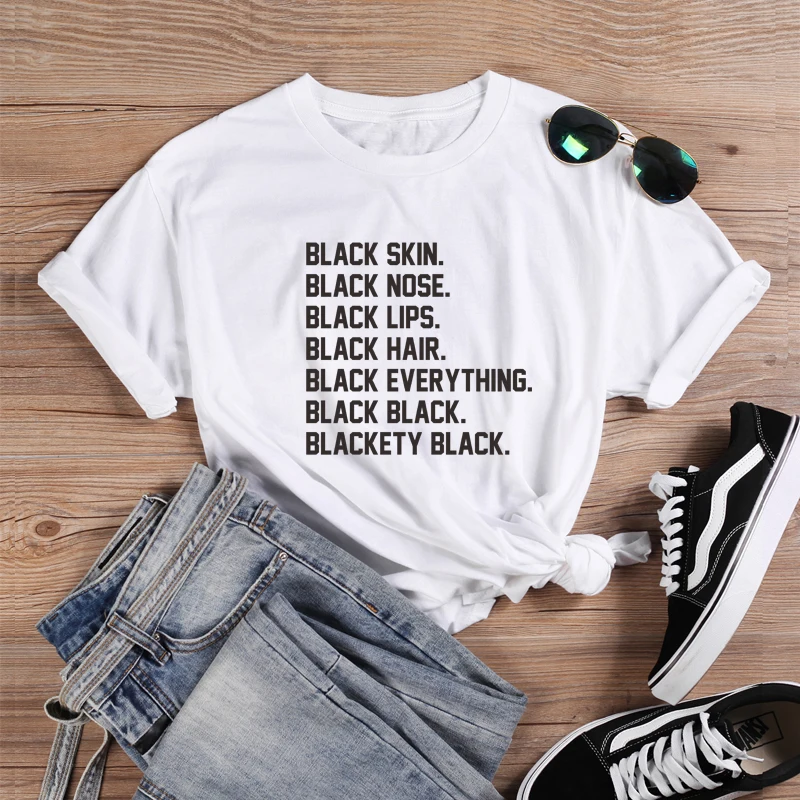 ONSEME черный человек культуры футболка Для женщин уличная Harajuku футболки меланин футболки Женский Hipster вера футболка с надписью, топы - Цвет: White