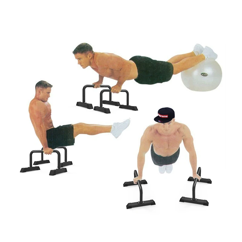 Home Dip Station I-Shaped Push-Up Parallel Bars, Multi-Functional Handstand Fitness Exercise Support