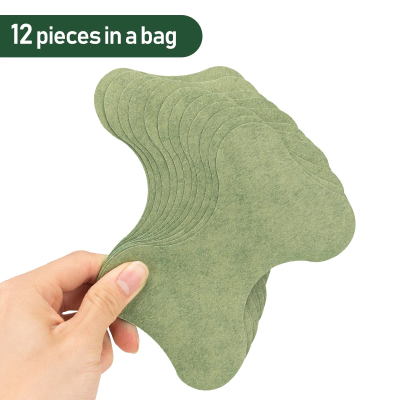 Wormwood Lumbar Spine Pain Relief Patch 12pcs Arthritis Medical Analgesic Plaster Back Pain Patch Self-heating Bone Sticker