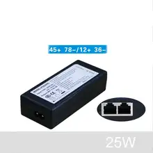 SUNBA PoE+ инжектор для IP Сameras 25 Вт Однопортовый дальний передачи 802at/af совместимый