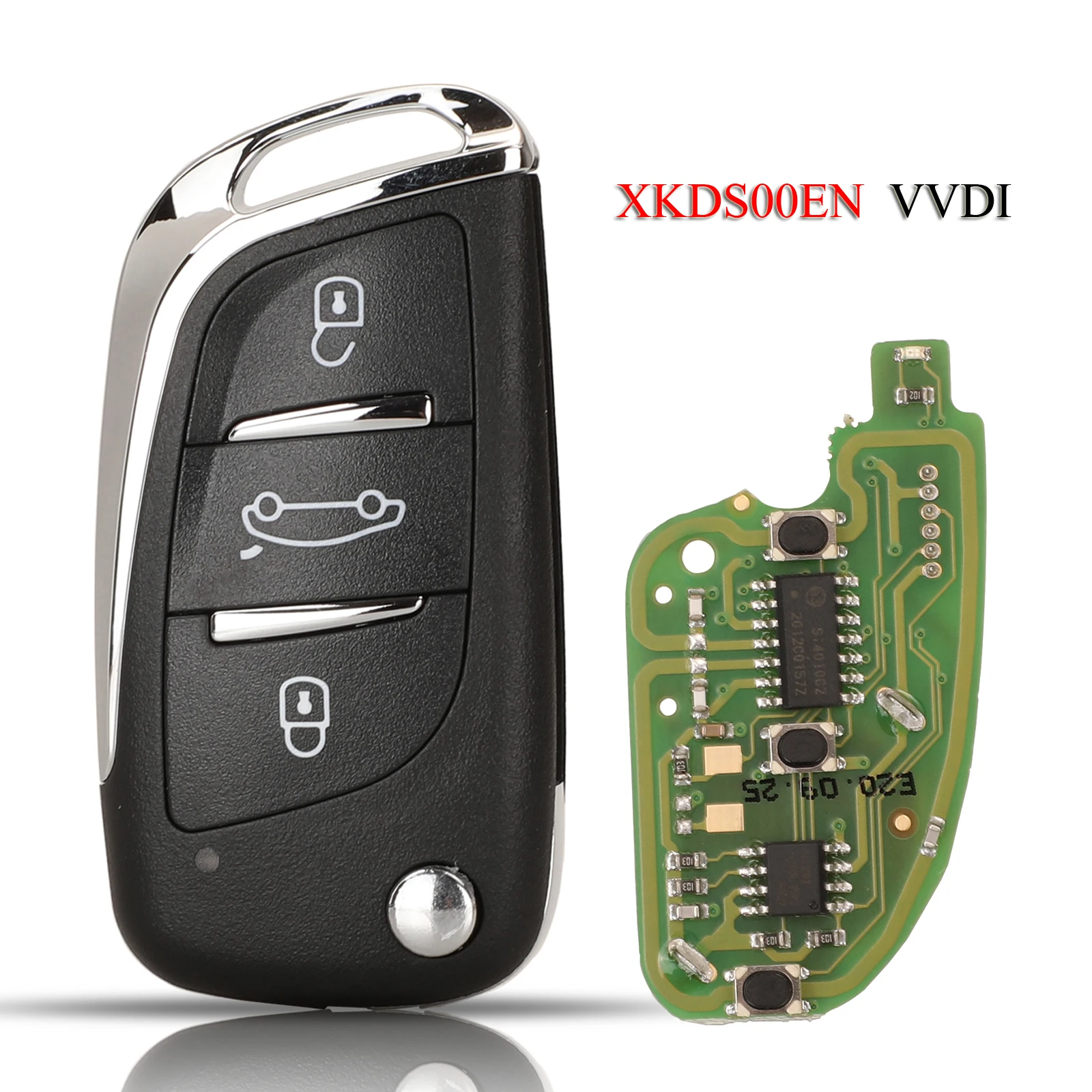 

jingyuqin XKDS00EN VVDI Remote Smart Car Key English Version For VVDI VVDI2 Xhorse Series Universal Remote Control 3Buttons