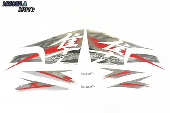 

For HayabusaGSX1300R 08-14years Motorcycle Fuel Tank Sticker Warning Label Full 3M car sticker silver white