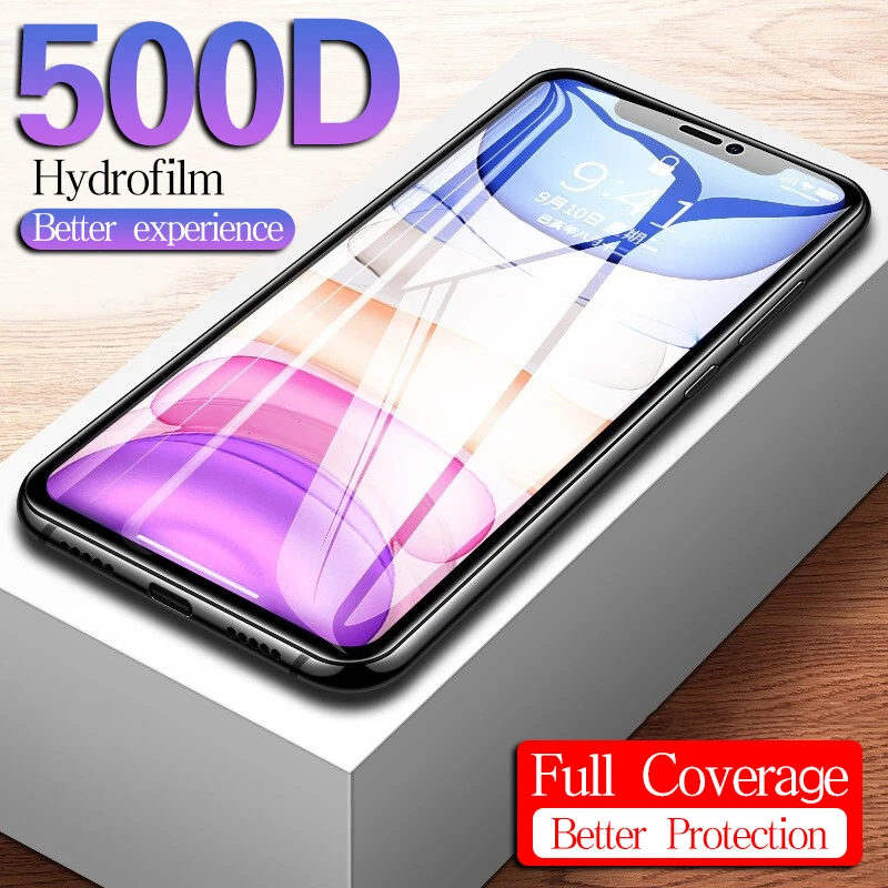500D Полное покрытие экрана протектор для iPhone 11 Pro XS MAX 8 6S 7 Plus XR X защитная пленка
