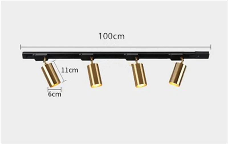 7W GU10 LED Ceiling Lights for Living Room Mounted Ceiling Lamp Industrial Loft Ceiling Lamps Gold Adjustable Lighting Fixtures