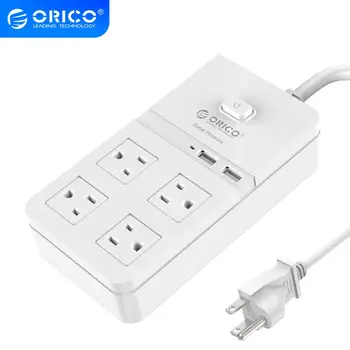

ORICO SPT-S4U2 High Quility Safety Free Shipping Surge Protection Power Socket with usb power strip IC for Ipad Iphone