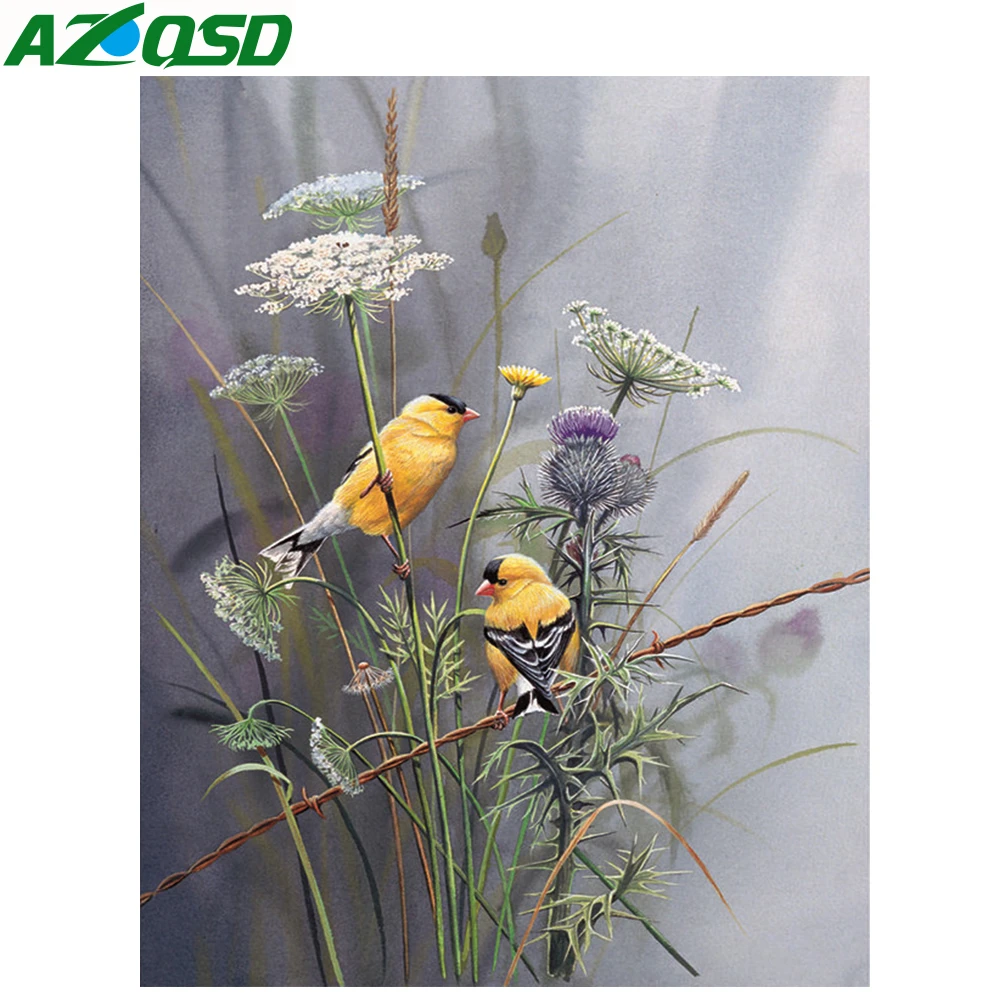 

AZQSD Diamond Painting Bird Full Square Drill 5D DIY Diamond Mosaic Animal Cross Stitch Embroidery Rhinestone Picture Home Decor