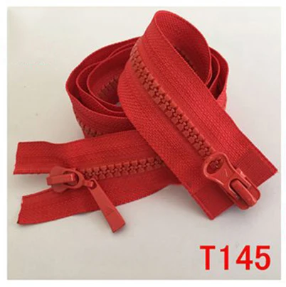 Red Meetee 5 шт. 80 см 5# Многоцветный резиновый двойной открытый хвост молния Сделай Сам пуховик Домашний текстиль Одежда ручная вышивка двойная голова молния - Цвет: Red