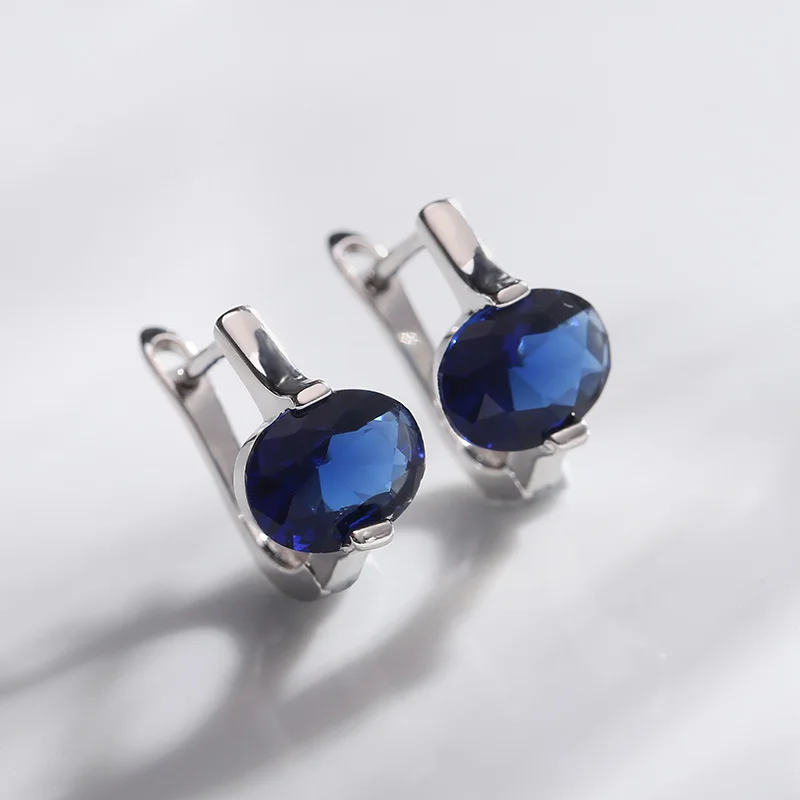 MAIKALE Simple Multicolor CZ Stud Earrings for Women Gold Silver Cubic Zirconia Charm Earrings New Fashion Jewelry Girls Gifts