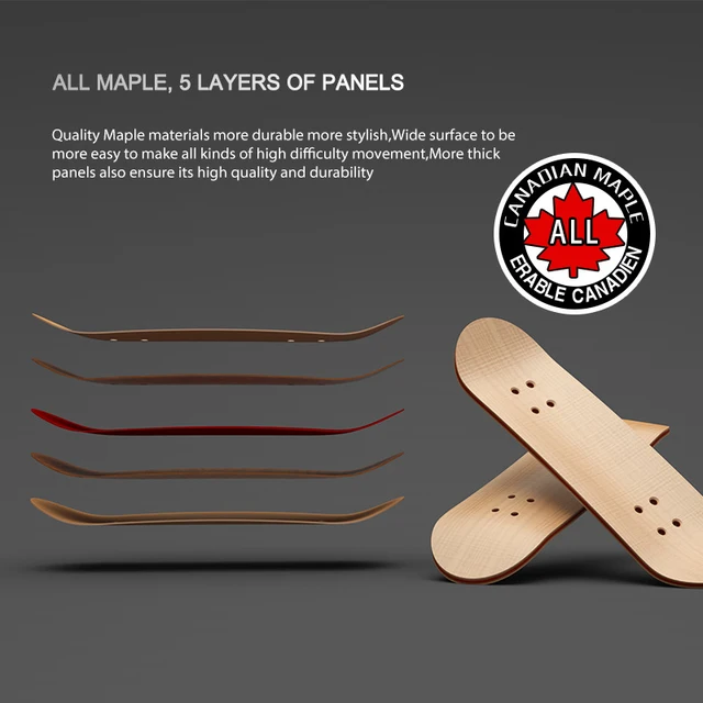 Finger SkateBoard With Bearings Wooden Fingerboard Toy  Professional Stents Finger Skate Set Novelty Children Christmas Gift 3