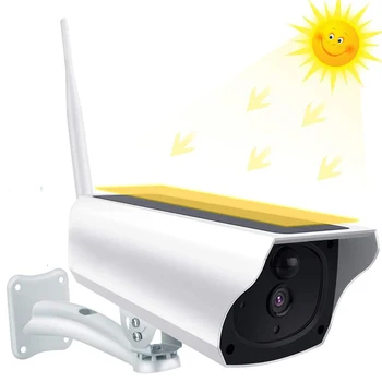 

1080P Wireless Solar Camera Security WiFi Camera Battery Powered Outdoor IP Camera with Solar Panel Remote View PIR Home Safe