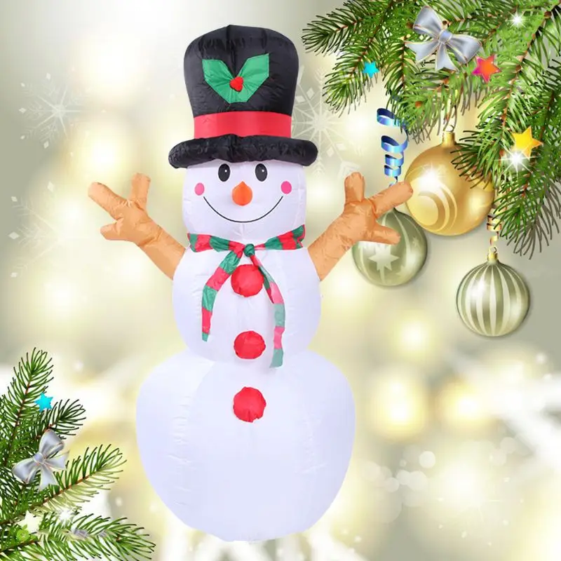 1.6M Inflatable Film Christmas Snowman Props Christmas Home Garden Party Decor