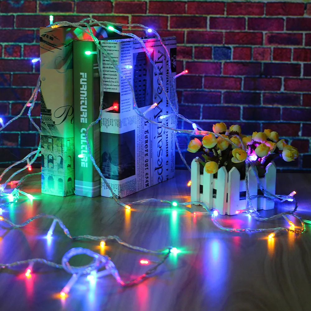 Водонепроницаемый наружный светильник-гирлянда s 110 в 10 м 20 м 30 м 50 м светодиодный Сказочный светильник для вечерние, праздничные, рождественские, Свадебные гирлянды D35