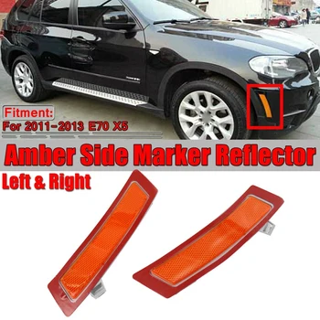 

1 Pair Amber Front Bumper Reflector Side Marker Lights Fit for BMW X5 E70 2011-2013