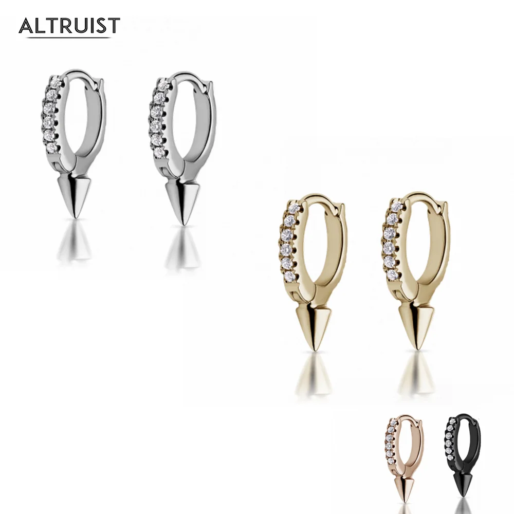 Altruist 925 пробы, серебряные мини-серьги-кольца, круглые серьги, 7 мм