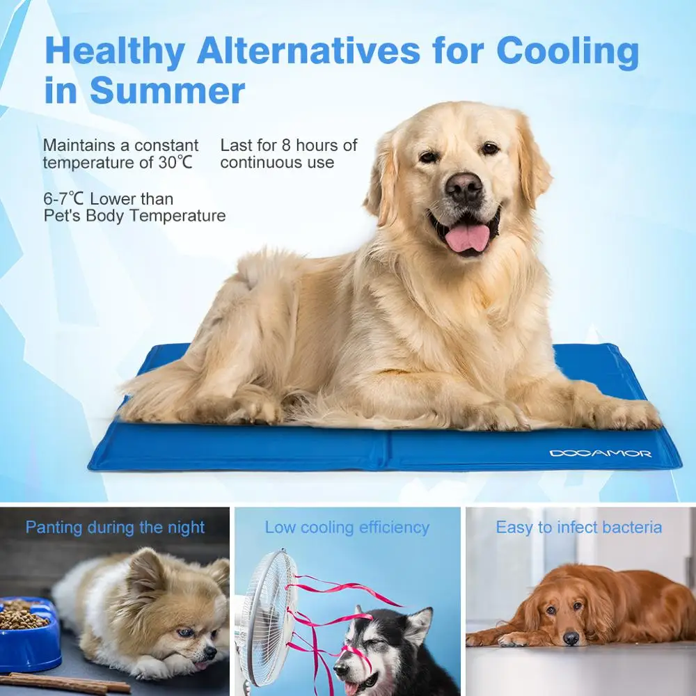 

Dog Cooling Mat Pet Ice Pad Teddy Mattress Mat Small Large Cat Cushion Summer Keep Cool Pet Gel Cooling Dog Mat For Dogs XL XXL