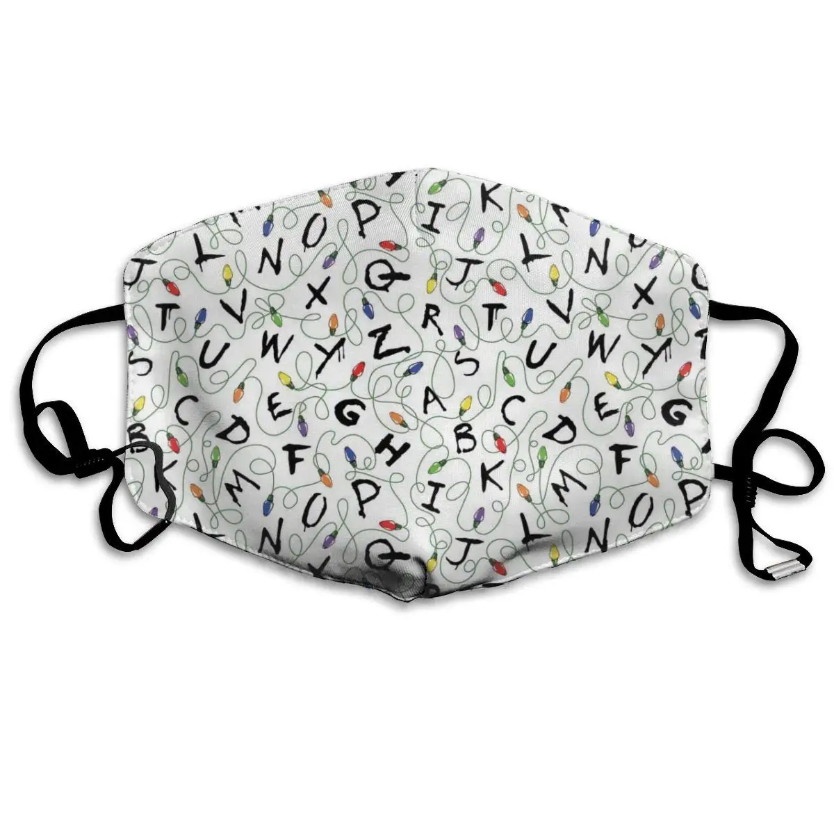 

NiYoung Ideal Gift - Women Men Boys Girls Dustproof Stranger Letter Things White Half Face Mouth Mask Breathable Mouth Muffle