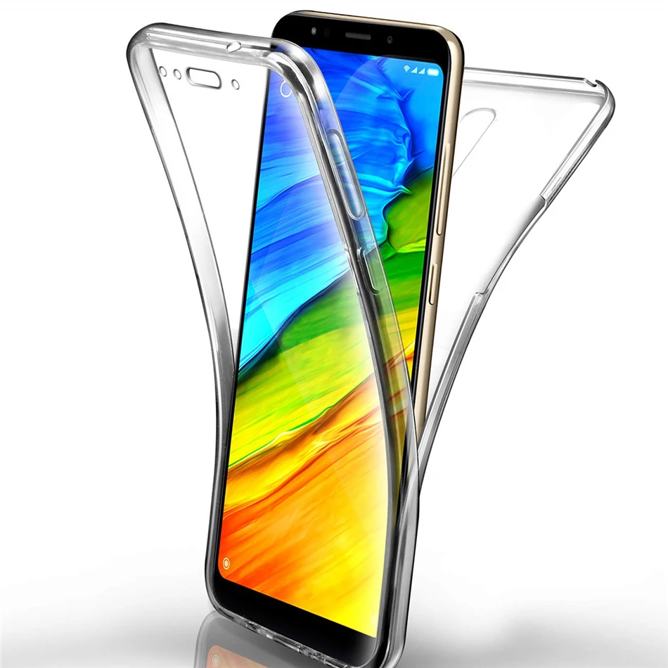 

Luxury Soft 360 Full Cover Silicone Case for Xiaomi Mi A1 Redmi 4A 4X 5A Y1 5 Plus Case Soft TPU Gel Crystal Clear Dual Cover