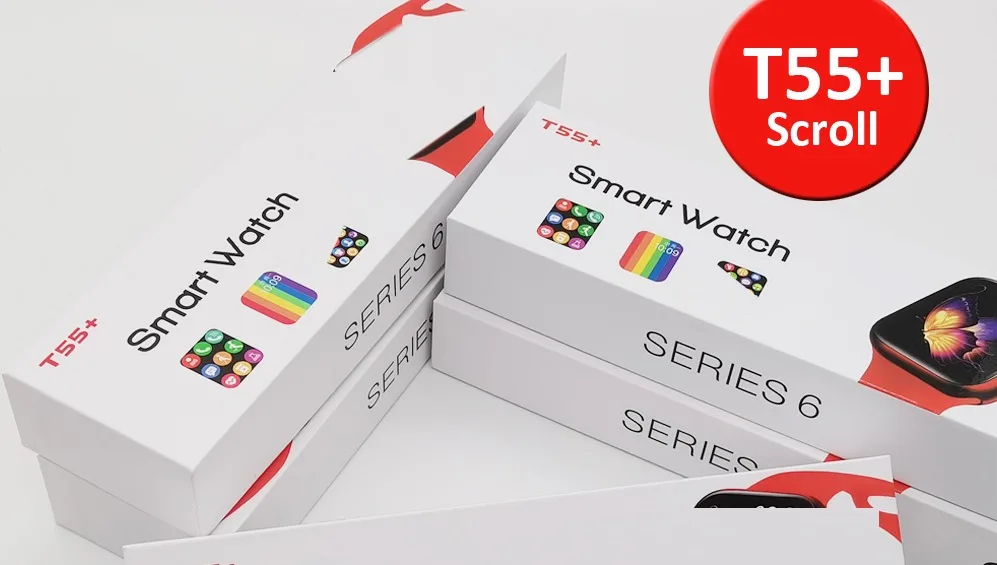 5 шт. Смарт-часы T55 + Plus с поддержкой Bluetooth | Электроника