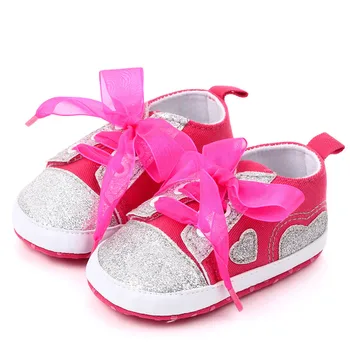 

Autumn Spring Baby Crib Shoes Toddlers Comfortable Soft Soled Shoe Grils Boys Lace Up Non-slip Cotton Shoe Crib Shoes