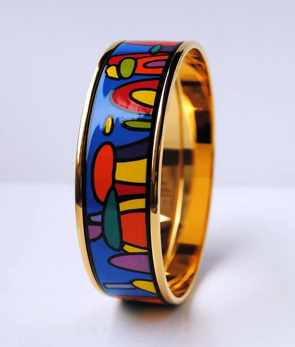 Эмалированные браслеты Cloisonne ручная роспись модные ювелирные украшения в