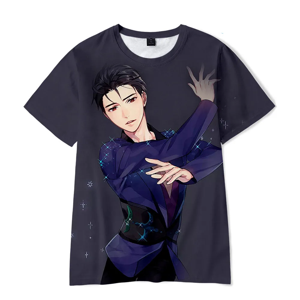 Футболка с короткими рукавами Yuri On Ice унисекс|Футболки| |