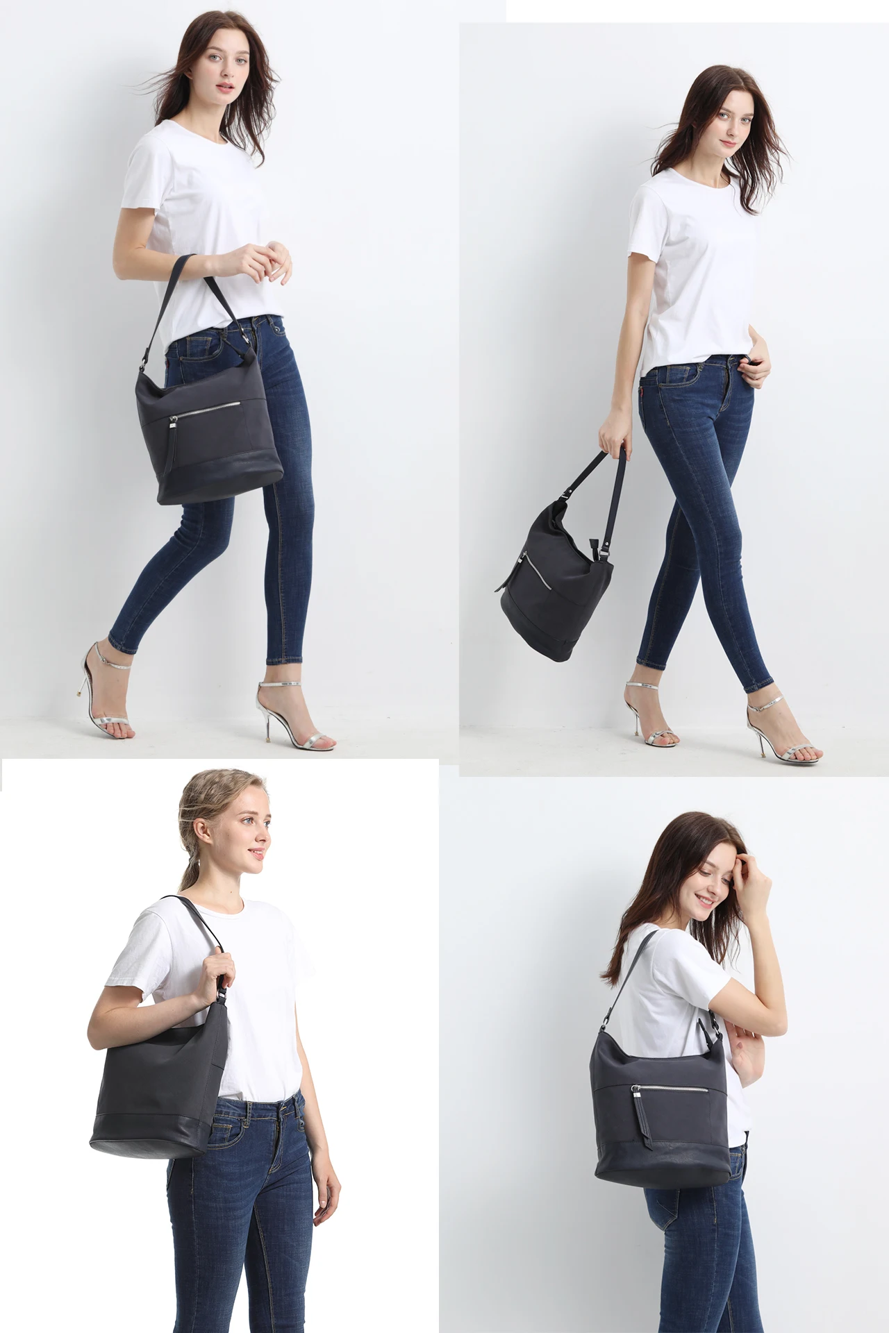 Сумка для женщин сумка на плечо Женская Повседневная стильная сумка-хобо однотонная мягкая Сумочка Сумка Yangbuck простая пассажирская сумка | VK1002