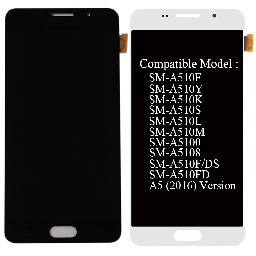 ЖК дисплей 5 2 дюйма для SAMSUNG Galaxy A5 2016 A510 A510FD A510F A510M A510Y A510K/S/L сенсорный экран