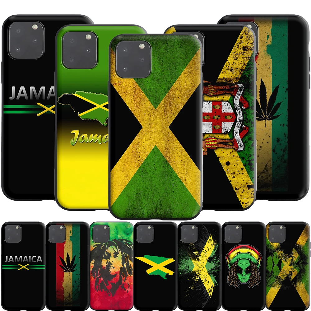 Jamaica Jamaican Flag Silicone Case For Apple Iphone 13 12 Mini 11 Pro
