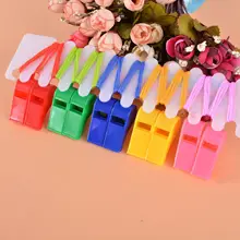 Цветной пластиковый свисток маленький OK свисток судьи свисток аплодирующие фанаты игровые принадлежности 24 упаковки