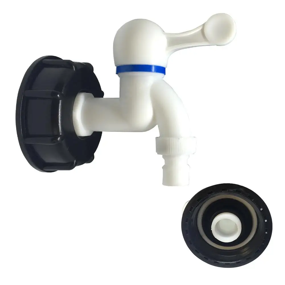 

IBC Tank Adapter Fine Flow Oil Snap Fitting Tool kits Threaded Assembled Water Connector Hose Garden Tap Connector Replacement